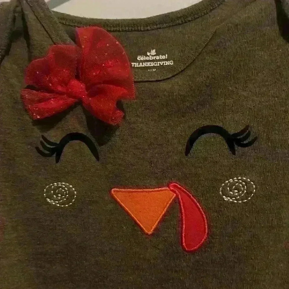 Thanksgiving Way to Celebrate Onesie 12 month Outfit Turkey Tutu 🦃 - Picture 3 of 6